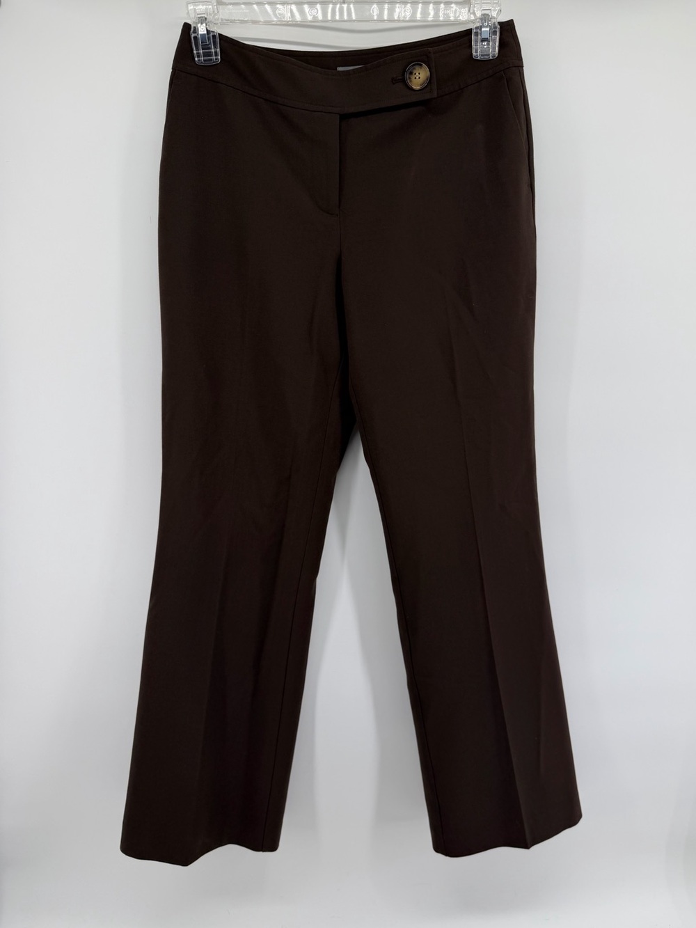 Ann Taylor Dark Brown Boot-Cut Dress Pants